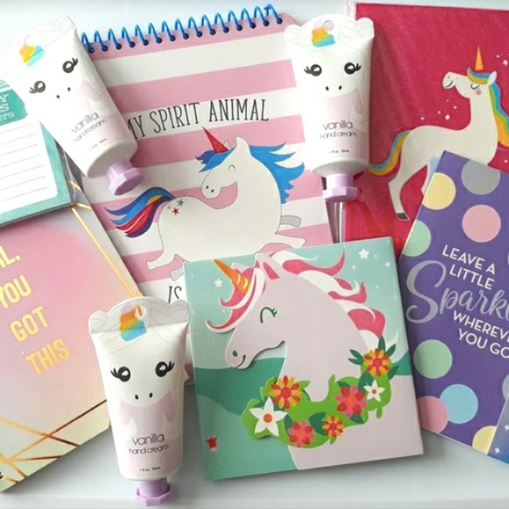 Unicorn Self-care Journal and Beauty Set